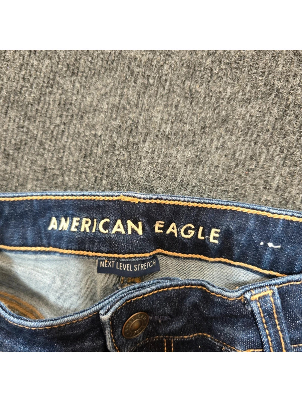American Eagle High‑Rise Kick Boot Crop Jeans  Next Level Stretch Size 2 Short - Picture 6 of 9